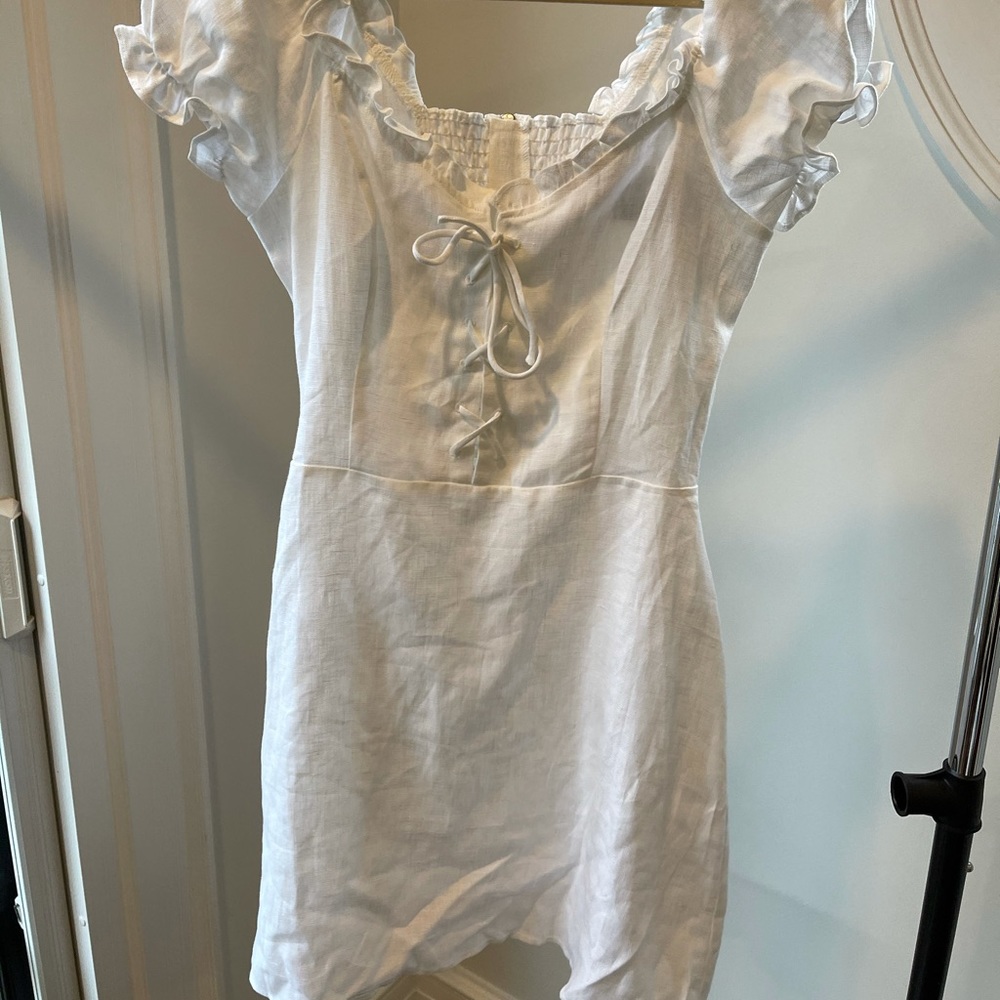 Reformation Klara Dress white